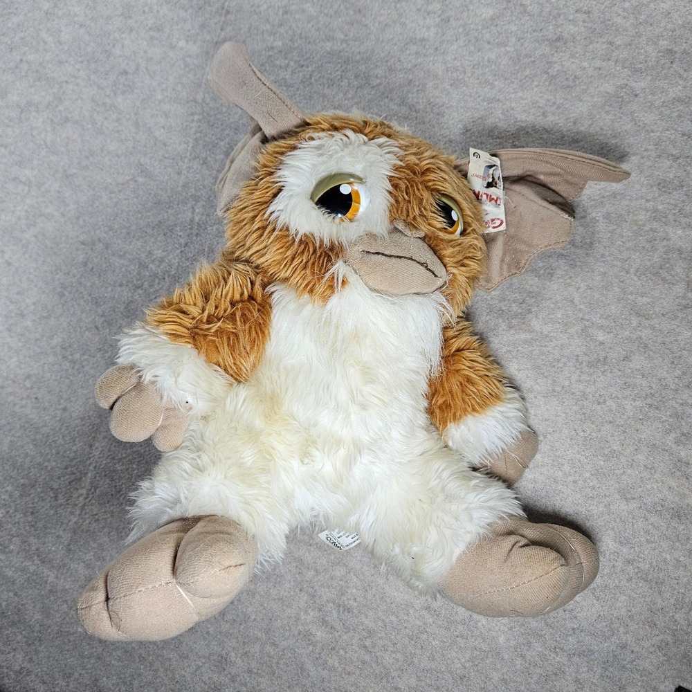 Vintage Nanco Gremlins Gizmo Plush Warner Bros Mogwai Stuffed Animal w Tag